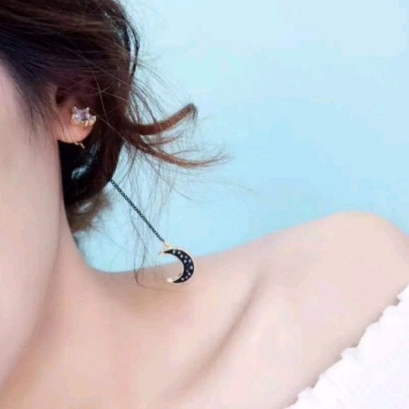 NEW Asymmetric Outer Space Earrings - Picture 3 of 6